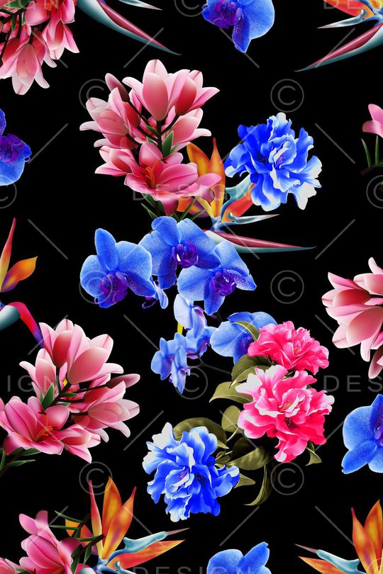 花卉印花华亿平台图片