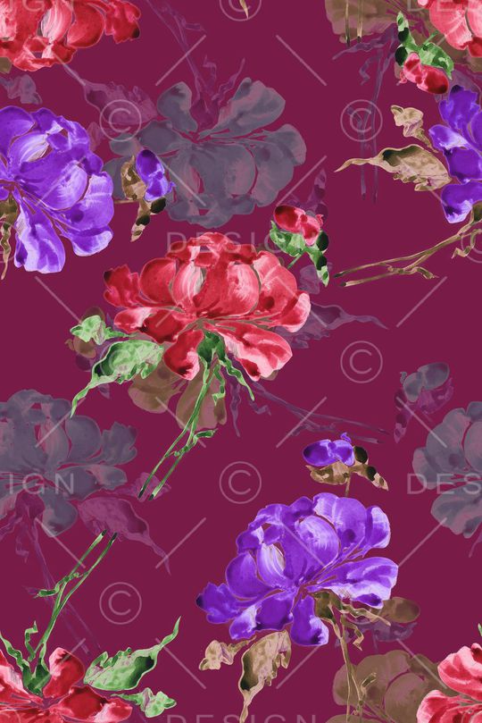 手绘印花华亿平台图片