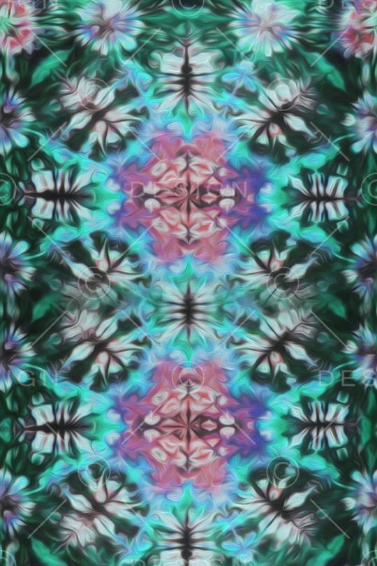 扎染印花华亿平台图片