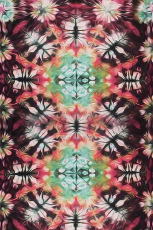 扎染印花华亿平台图片