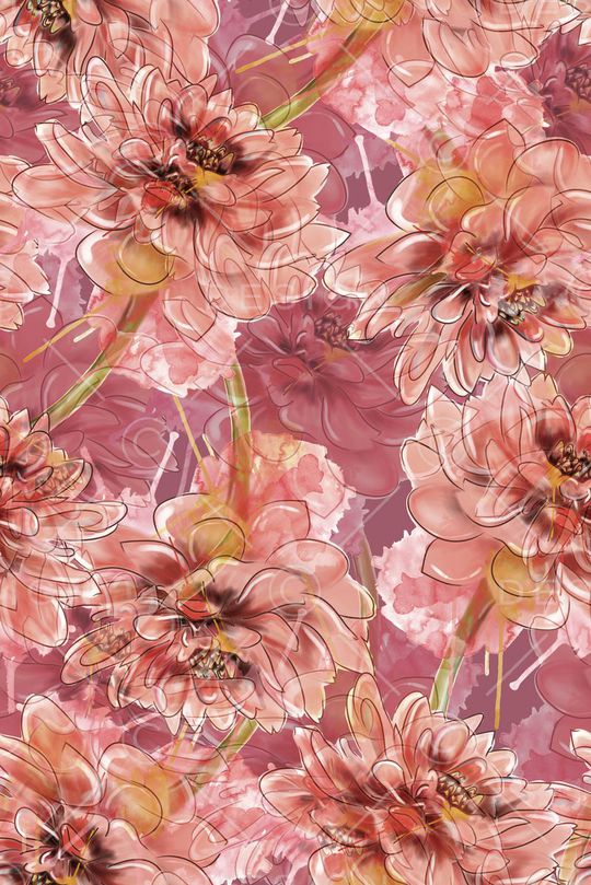 水彩印花华亿平台图片