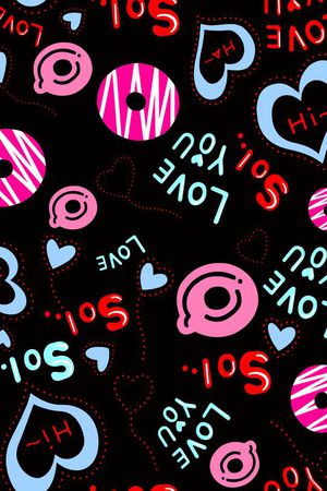 圆圈印花华亿平台图片