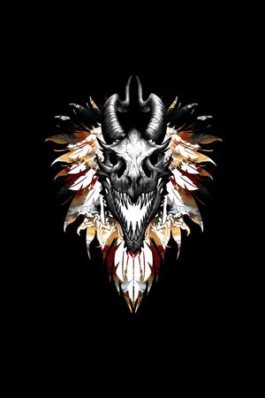 骷髅头印花华亿平台图片