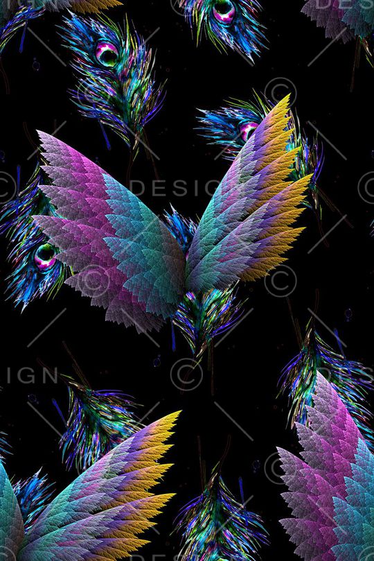 分形艺术印花印花华亿平台图片