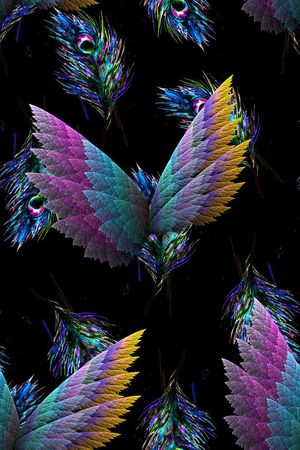 分形艺术印花印花华亿平台图片