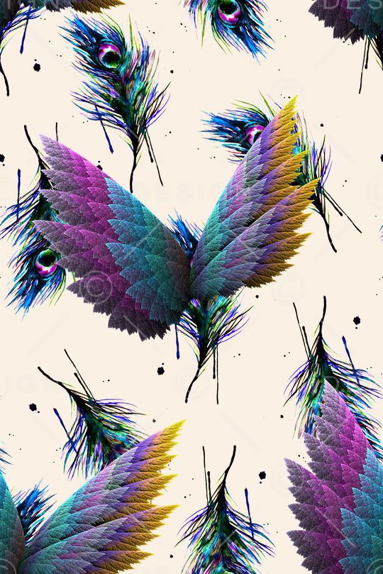 分形艺术印花印花华亿平台图片