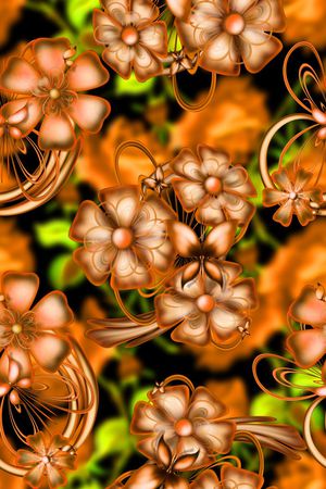 抽象分形几何艺术印花华亿平台图片