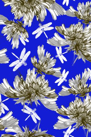 蜻蜓印花华亿平台图片