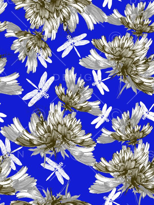 蜻蜓印花华亿平台图片