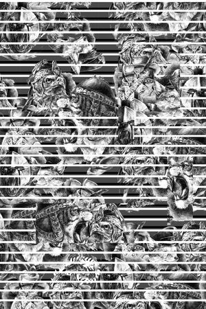 条纹印花华亿平台图片