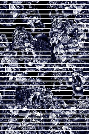 条纹印花华亿平台图片