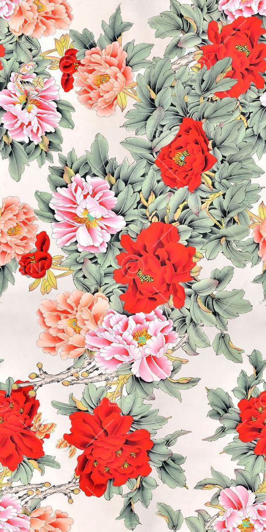 Peonies印花华亿平台图片