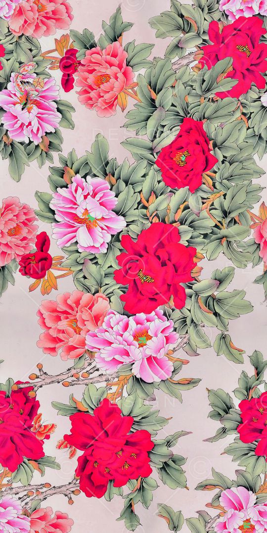 Peonies印花华亿平台图片