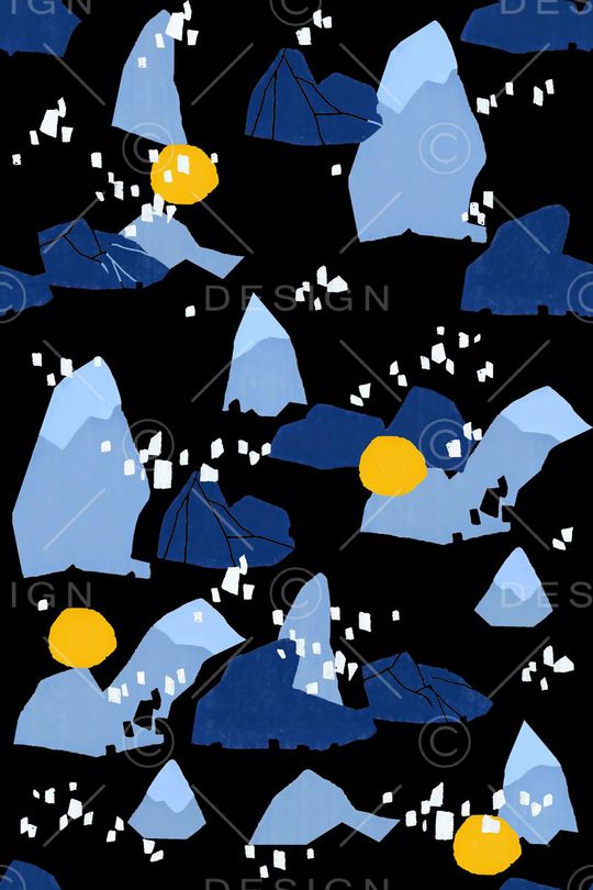 几何方块印花华亿平台图片