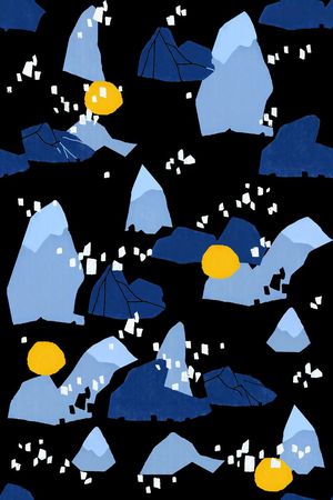 几何方块印花华亿平台图片