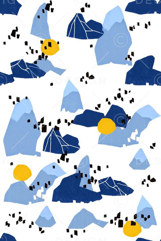 几何方块印花华亿平台图片