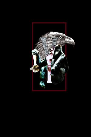 手绘动物猩猩老鹰数码印花印花华亿平台图片