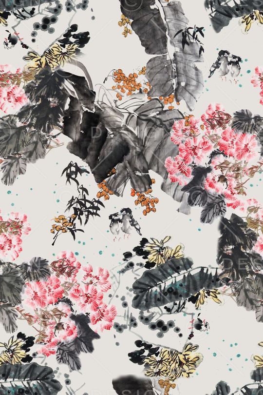 中国风印花华亿平台图片