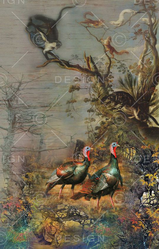 花鸟印花华亿平台图片