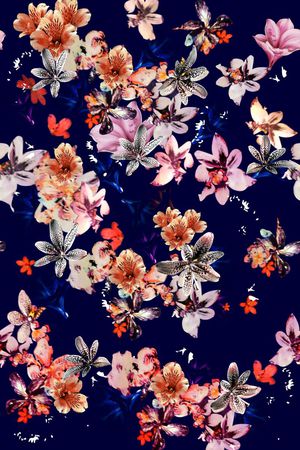 花朵印花华亿平台图片