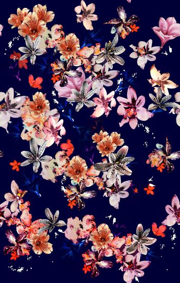 花朵印花华亿平台图片