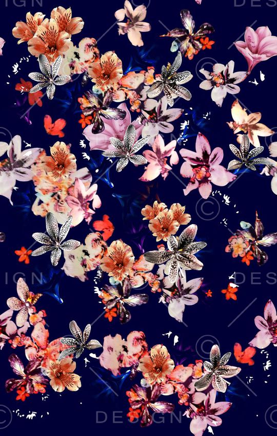 花朵印花华亿平台图片