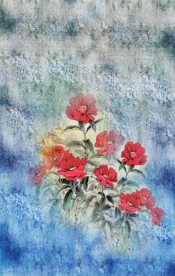 花朵印花华亿平台图片