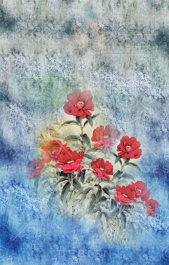 花朵印花华亿平台图片