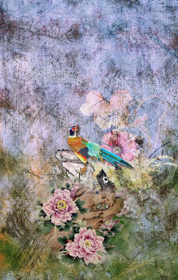 花朵印花华亿平台图片