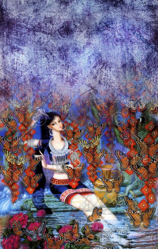 花鸟印花华亿平台图片