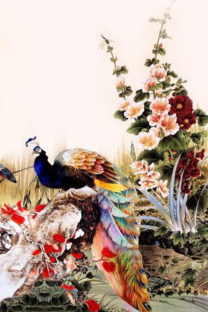 花鸟印花华亿平台图片