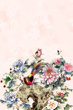 花鸟印花华亿平台图片