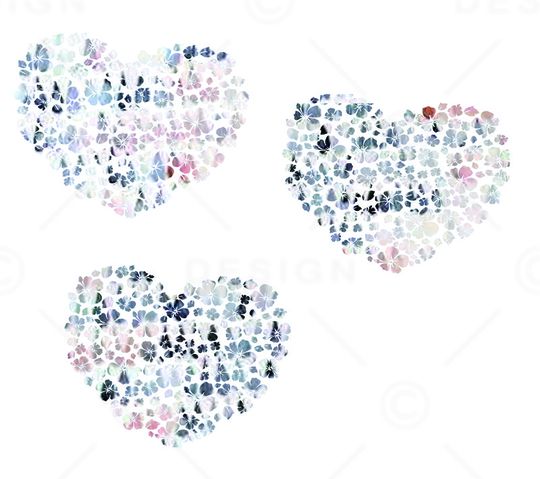 花卉爱心印花华亿平台图片