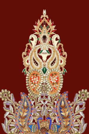 佩斯利印花华亿平台图片