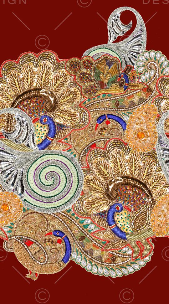 佩斯利印花华亿平台图片