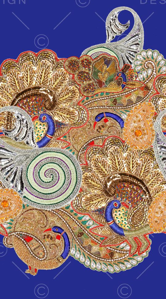 佩斯利印花华亿平台图片