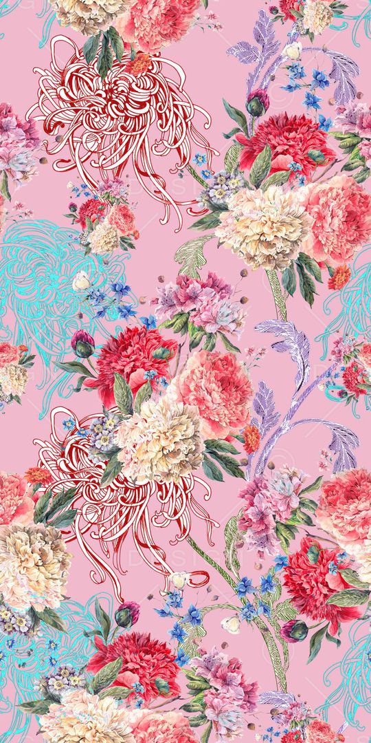 手绘印花华亿平台图片