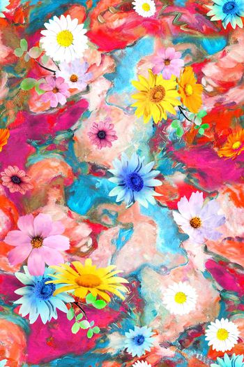 雏菊印花华亿平台图片