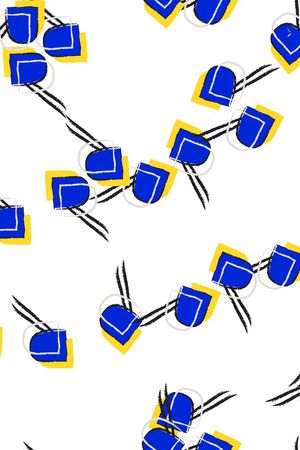 不规则几何印花华亿平台图片