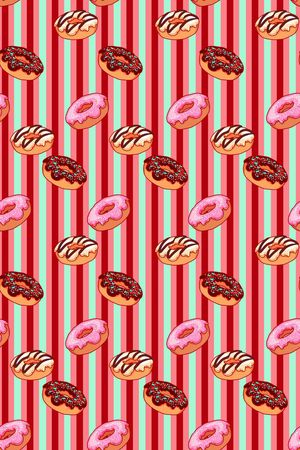 甜甜圈印花华亿平台图片