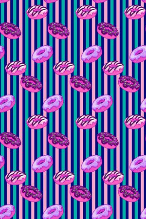 甜甜圈印花华亿平台图片