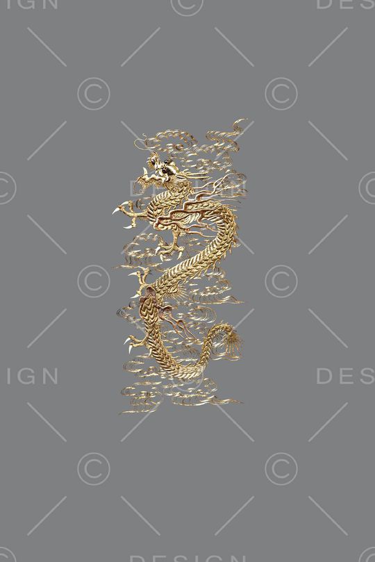 龙纹中国风印花印花华亿平台图片