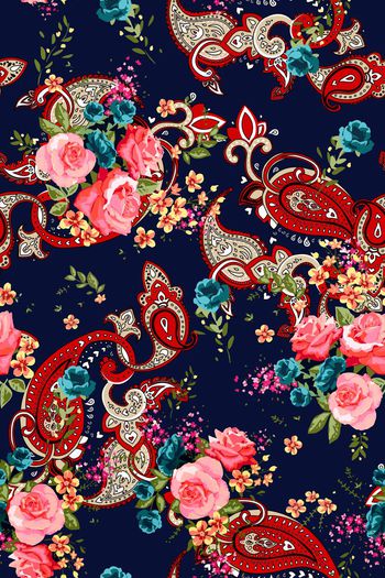 699868-民族风佩斯利花卉1-1