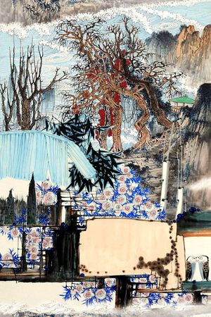 清爽花卉印花华亿平台图片