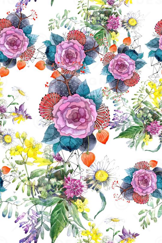 手绘印花华亿平台图片