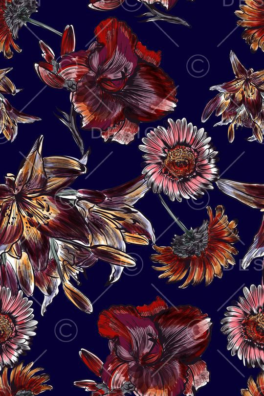 手绘印花华亿平台图片