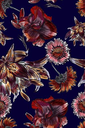 手绘印花华亿平台图片