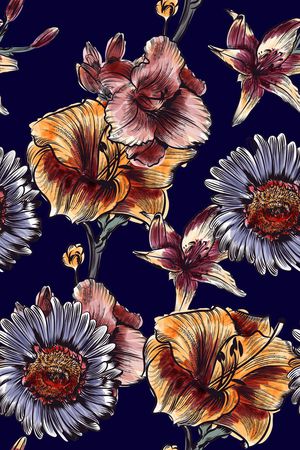 手绘印花华亿平台图片