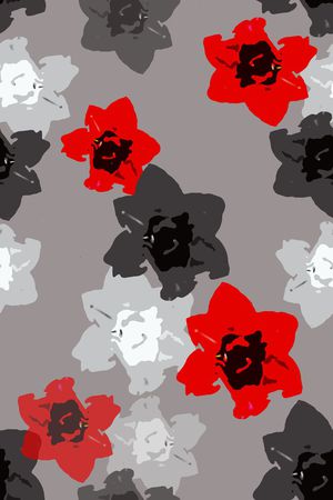 抽象花卉印花华亿平台图片