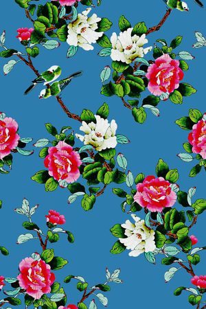 中国风印花华亿平台图片